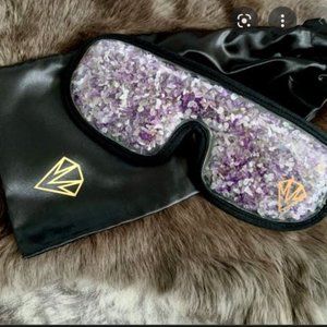 Higher Dose Amethyst Crystal Eye Mask Soft Sleep Mask MINED MAGIC